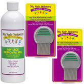 lice removal oil 16oz and two nit combs