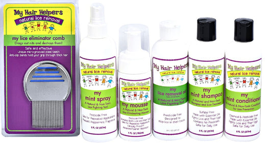 My Hair Helpers natural head lice products