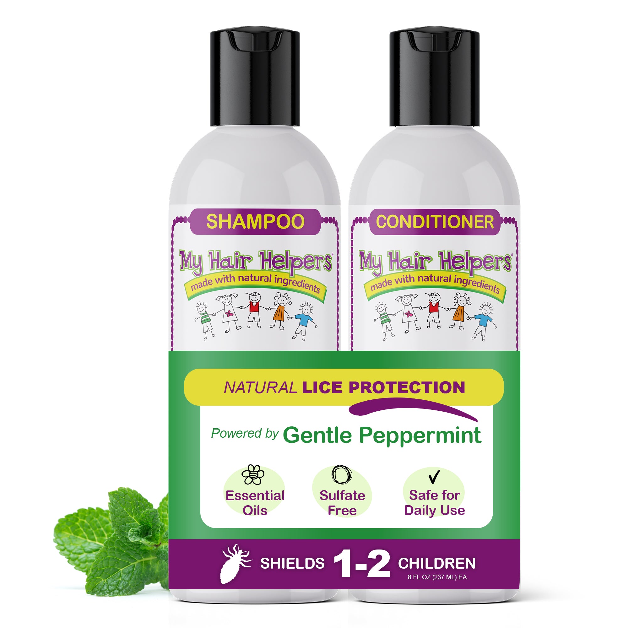 8oz Mint Shampoo & Conditioner bundle