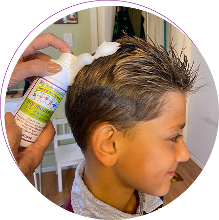 applying lice products